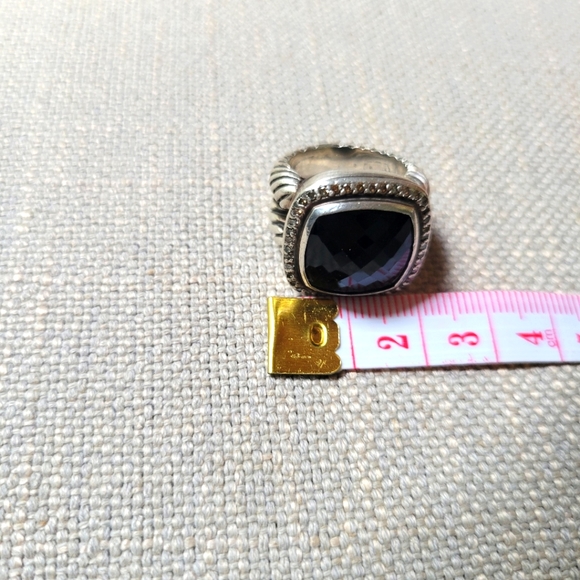 DAVID YURMAN @Albion 14mm Black Onyx with Pavé diamond ring - Picture 12 of 14